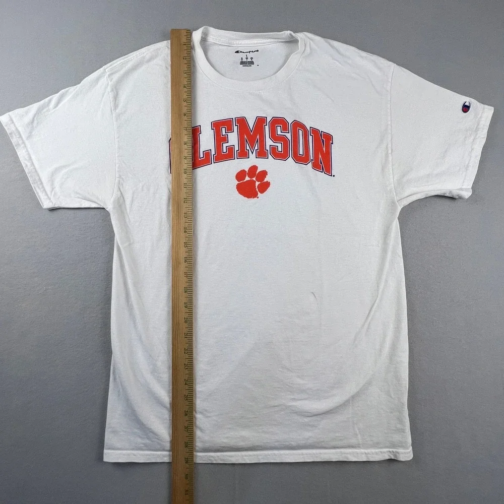 Champion T-Shirt Mens Large White Clemson Tigers‎ NCAA Collegiate Gameday Tee